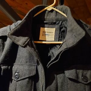 NWOT OLD NAVY recycled wool peacoat